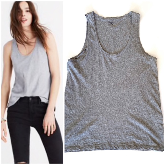 { Madewell } Whisper Cotton Tank Sz S - Picture 1 of 7